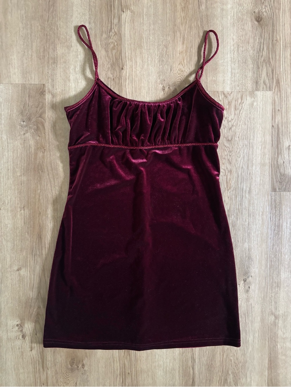 Vintage Velvet Babydoll Minidress 90’s y2k